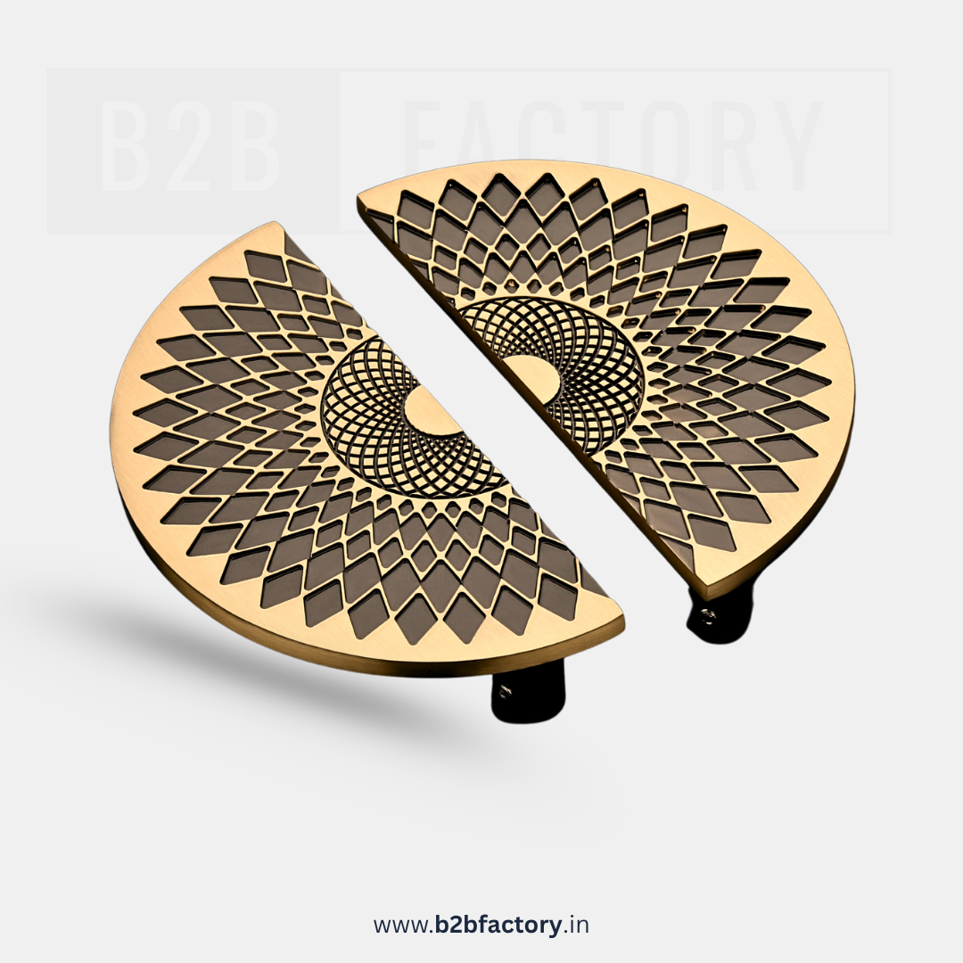 Brass Half Round D Handle 013