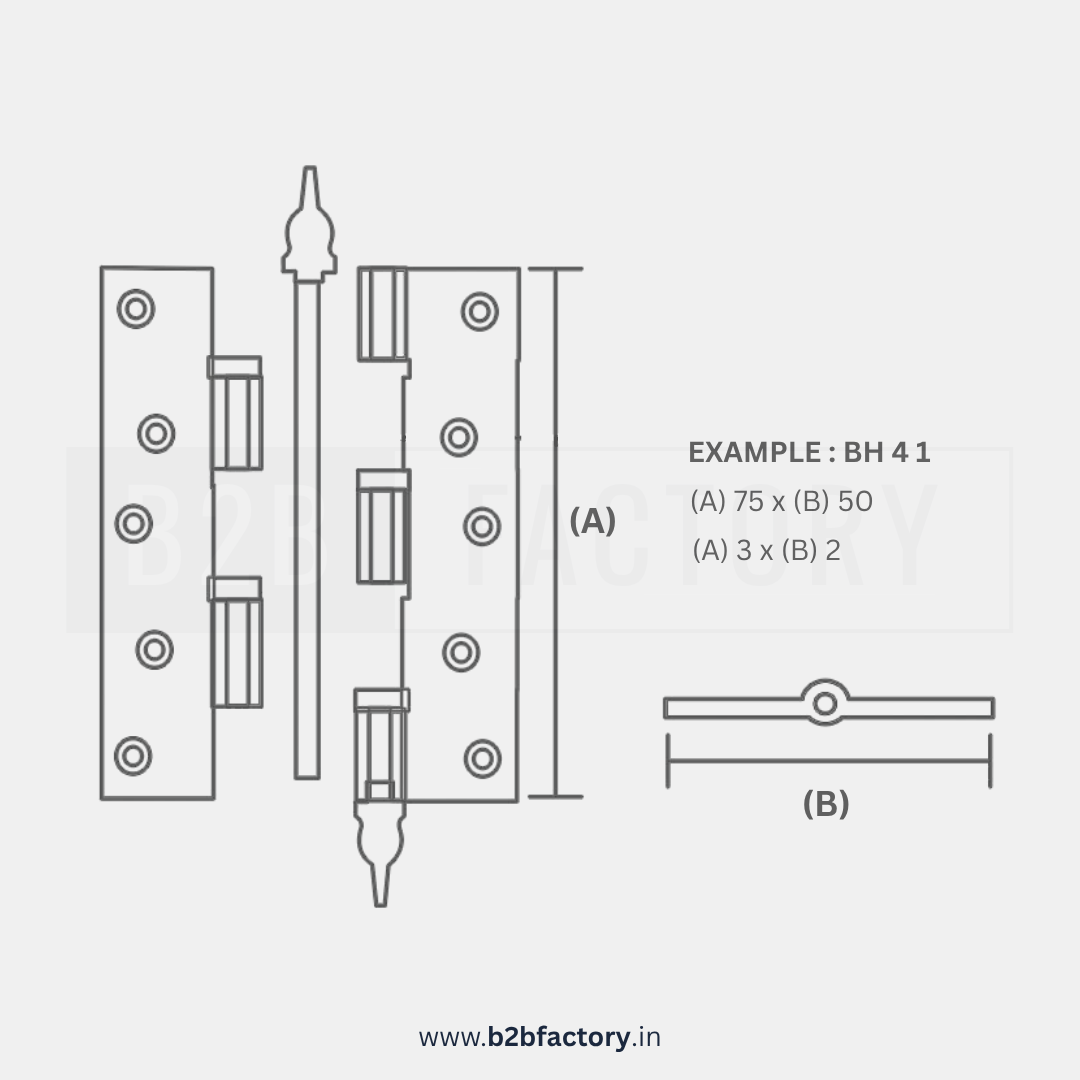 Brass Italian Bearing Hinges