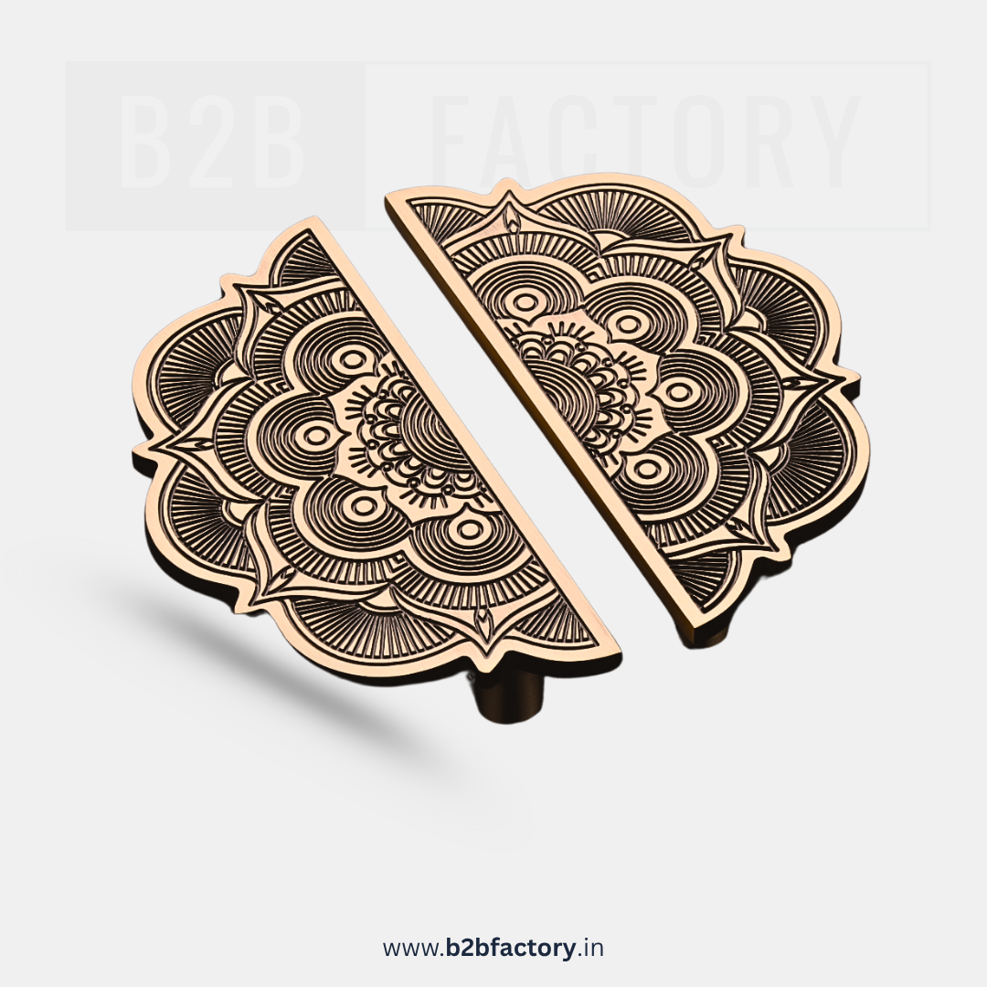 Brass Half Round D Handle 014