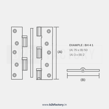 Brass Bearing Hinges
