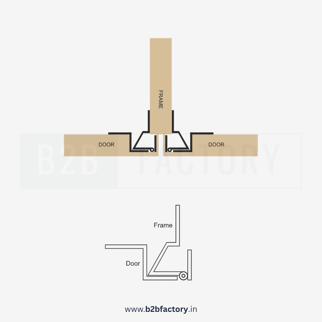 Brass Half Overlay Hinges