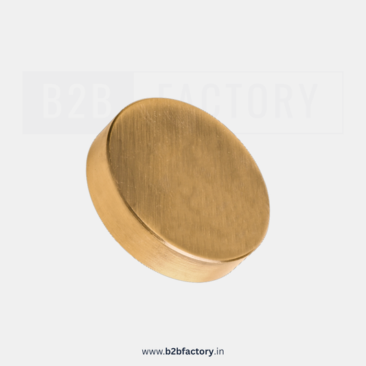 Brass Flate Mirror Cap Doom