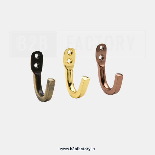 Brass Single Hook J Type