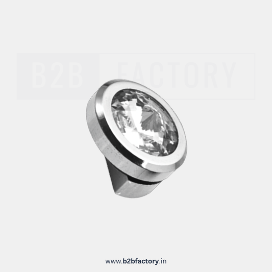 Brass Crystal Mirror Bracket Half